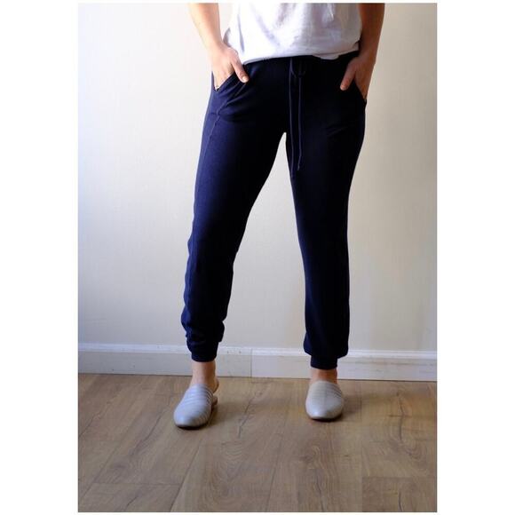 Michael Stars Pants - Michael Stars Jenny Jogger Madison Brushed Jersey Pants Size S NWT Navy Joggers